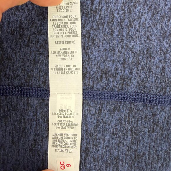 Aerie Offline The Hugger High Rise Blue Midi Skirt XS Real Good Soft Stretch - Picture 7 of 11